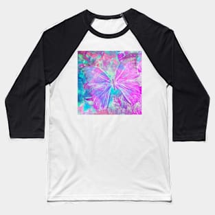 Pink Butterfly by Jan Marvin Baseball T-Shirt